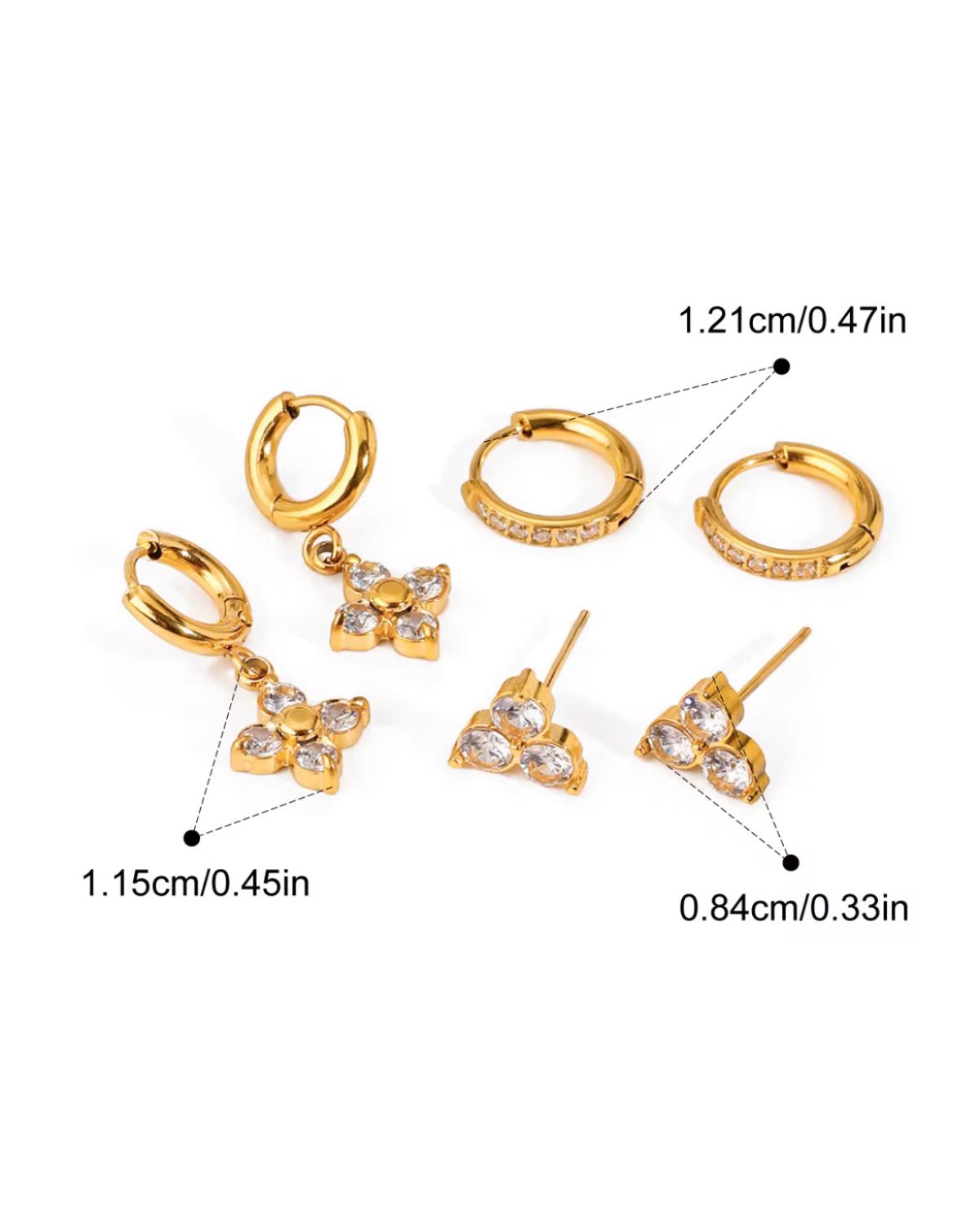 SET DE ARETES ZAMIRA