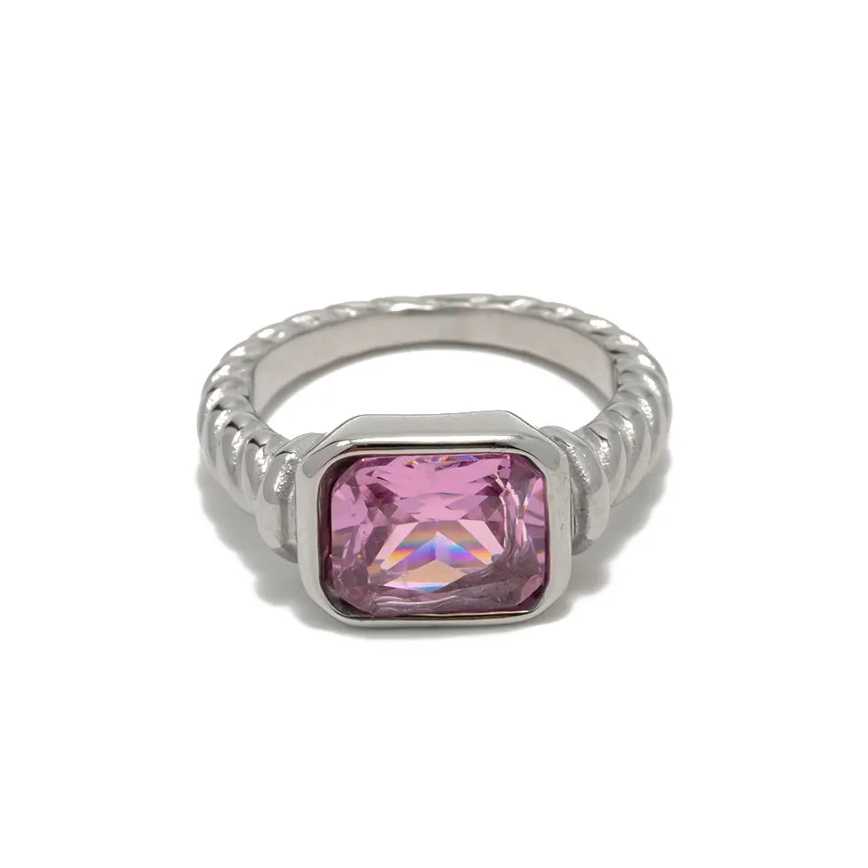 ANILLO -  CIRCONITA ROSA